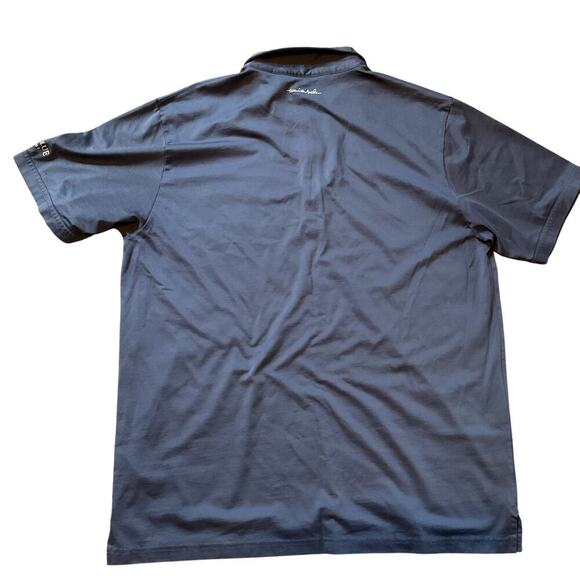 Travis Mathew Men’s Polo. Pima Cotton. Blue. Has embroidery on sleeve. Size XXL - Picture 6 of 8